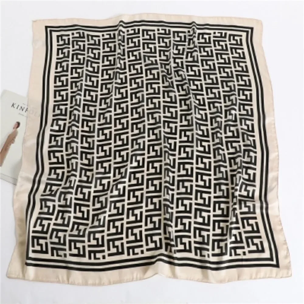 Miss Freya Women Satin Silk Square Scarf/Shawl